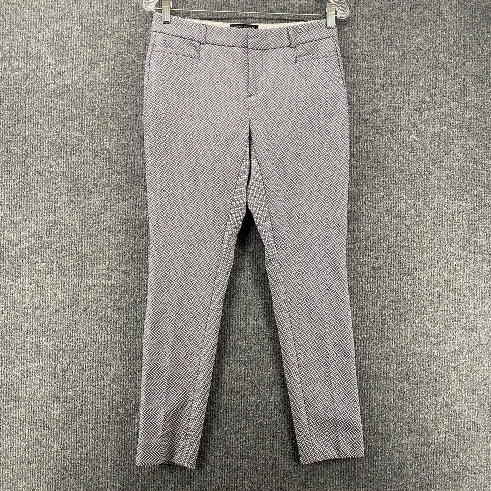 Banana Republic Dress Pants Womens 0 Blue Sloan Curvy Fit Straight Career Office